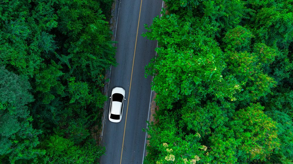 seguridad al volante carretera con coche