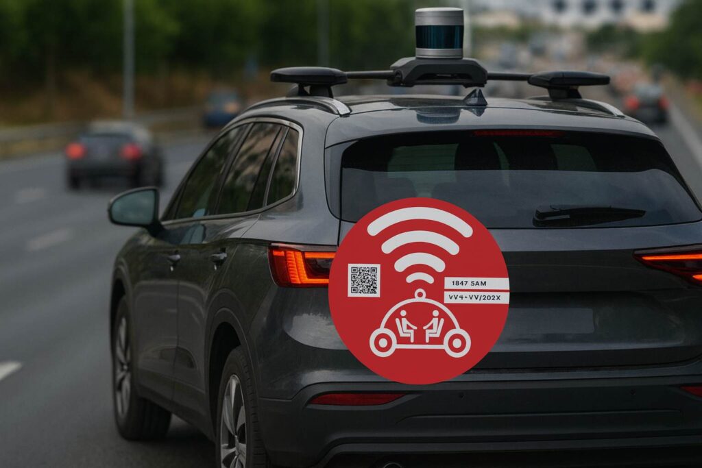 Nueva pegatina roja coches